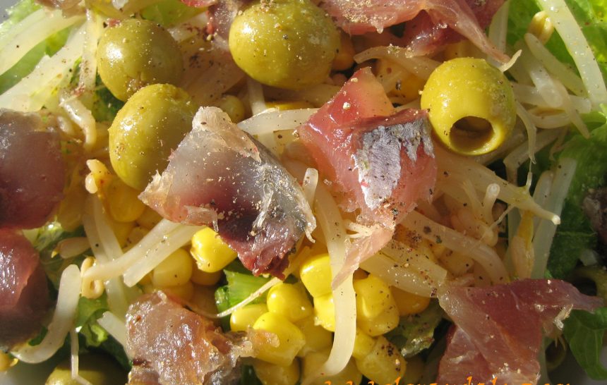 Ensalada de jurel marinado